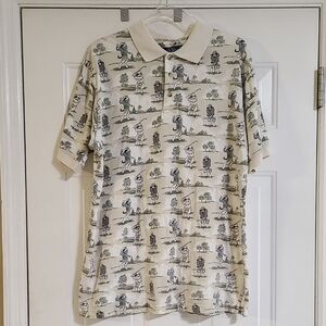Vintage Big Dogs Golf Polo Shirt Men's Golfing Dogs -see measurements